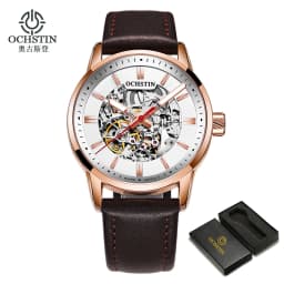 OCHSTIN Automatic Mens Watches Top Brand Luxury Royal Luminous Skeleton Waterproof Mechanical Fashion Male Clock Gifts for Men