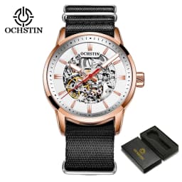 OCHSTIN Automatic Mens Watches Top Brand Luxury Royal Luminous Skeleton Waterproof Mechanical Fashion Male Clock Gifts for Men