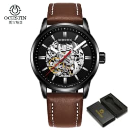 OCHSTIN Automatic Mens Watches Top Brand Luxury Royal Luminous Skeleton Waterproof Mechanical Fashion Male Clock Gifts for Men
