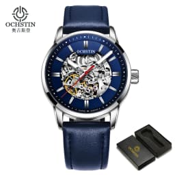 OCHSTIN Automatic Mens Watches Top Brand Luxury Royal Luminous Skeleton Waterproof Mechanical Fashion Male Clock Gifts for Men