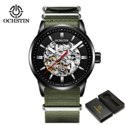 OCHSTIN Automatic Mens Watches Top Brand Luxury Royal Luminous Skeleton Waterproof Mechanical Fashion Male Clock Gifts for Men