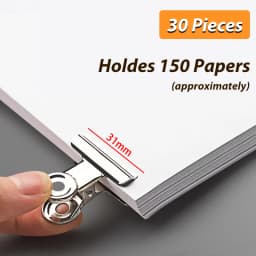 Stainless Steel Multi-functional Metal Clamp Paper Clips Strong Binder School Office Household Stationery Supplies