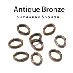 300pcs/lot 4 5 6 7mm Oval Jump Rings Split Rings Connectors For Diy Jewelry Finding Making Open Metal Rings Wholesale Supplies