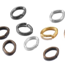300pcs/lot 4 5 6 7mm Oval Jump Rings Split Rings Connectors For Diy Jewelry Finding Making Open Metal Rings Wholesale Supplies