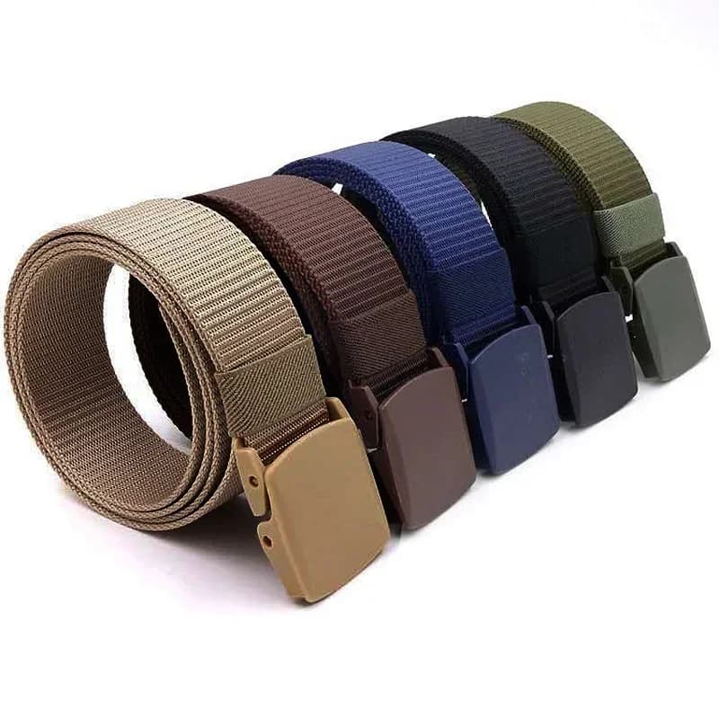 Automatic BuckleLight Comfortable Non-metal Military NylonBelt Outdoor Hunting Multifunctional Tactical CanvasBelt High Quality