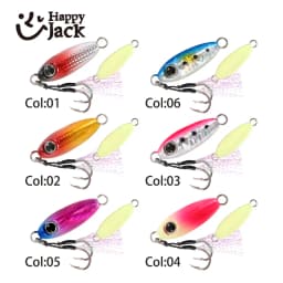 HappyJack Rockfishing Slow Drop Micro Cast Metal Jig 3.5G 5G 7G 10G 15G 20G Micro Jig Shore Casting Jigging Spoon Saltwater JIG