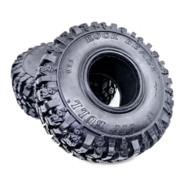 115*45MM 1.9' Rubber Tyre Wheel Tires for 1:10 RC Rock Crawler Axial SCX10 II 90046 AXI03007 Traxxas TRX-4