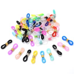 50Pcs Eyeglasses Ear Hook Connector Spectacles Chain Glasses Retainer Ends Rope Cord Holder Strap Retainer End Loop Findings