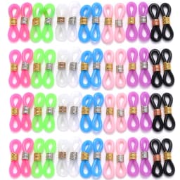 50Pcs Eyeglasses Ear Hook Connector Spectacles Chain Glasses Retainer Ends Rope Cord Holder Strap Retainer End Loop Findings