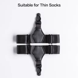 1 Pair Black Sock Garters for Women Girl JK Japanese Style Adjustable Elastic Non-Slip Sock Garter Holder Belt Leg Suspenders