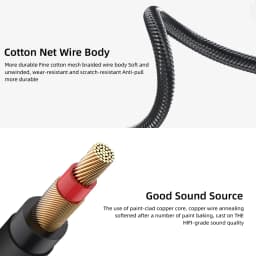 Gold Plated 1/4 To 1/8 Inch TRS 3.5mm Jack Female To 6.35mm Male Aux Stereo Audio Adapter Cable for Headphones Amplifier Guitar