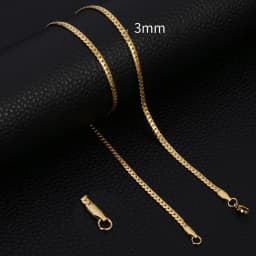 HIYEE Fashion Classic 3-8MM Figaro Chain Stainless Steel Non-Fading Waterproof Necklace For Men's And Women's Parties