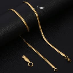 HIYEE Fashion Classic 3-8MM Figaro Chain Stainless Steel Non-Fading Waterproof Necklace For Men's And Women's Parties