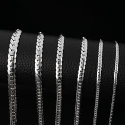 HIYEE Fashion Classic 3-8MM Figaro Chain Stainless Steel Non-Fading Waterproof Necklace For Men's And Women's Parties