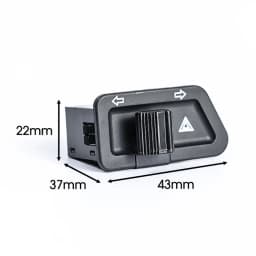 Motorcycle Turn Signal Switch Button 3 Pin Double Flash Light on/off Start Button for Electric Vehicles Scooter Parts Replace