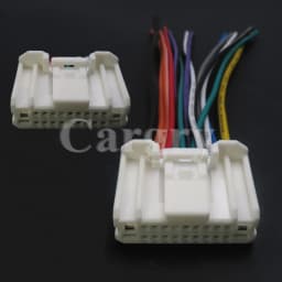 1 Set 20P AC Assembly Car Audio Horn ISO Connector Auto Stereo Radio CD Wire Harness Adapter Wire Plug For Nissan