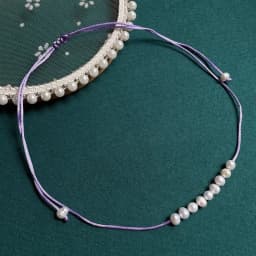 Real Natural Freshwater Pearl Necklace for Women Girls Small Potao Pearl Charm Smile Pendulum Choker Collar Wedding Jewelry Boho