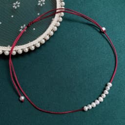 Real Natural Freshwater Pearl Necklace for Women Girls Small Potao Pearl Charm Smile Pendulum Choker Collar Wedding Jewelry Boho