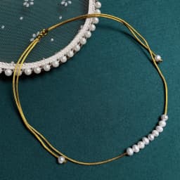 Real Natural Freshwater Pearl Necklace for Women Girls Small Potao Pearl Charm Smile Pendulum Choker Collar Wedding Jewelry Boho
