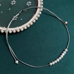 Real Natural Freshwater Pearl Necklace for Women Girls Small Potao Pearl Charm Smile Pendulum Choker Collar Wedding Jewelry Boho