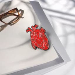 Organ Heart Enamel Pins Custom Anatomy Medical Brooches Lapel Badges Gothic Jewelry Gift for Student Friends