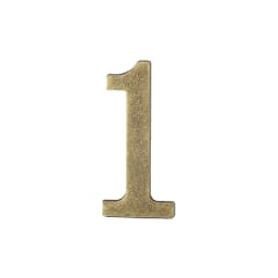 1PCS Metal Door Number with Backing Adhesive 10*6cm House Number Apartment Door Number for Outdoor Hotel Home Mail Box Label 0-9