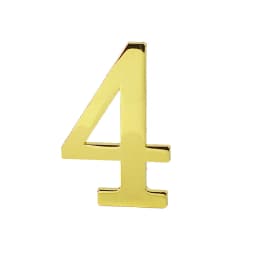 1PCS Metal Door Number with Backing Adhesive 10*6cm House Number Apartment Door Number for Outdoor Hotel Home Mail Box Label 0-9
