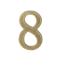 1PCS Metal Door Number with Backing Adhesive 10*6cm House Number Apartment Door Number for Outdoor Hotel Home Mail Box Label 0-9