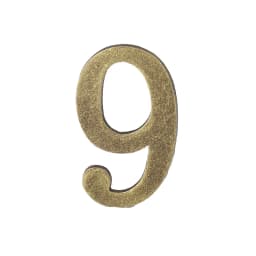 1PCS Metal Door Number with Backing Adhesive 10*6cm House Number Apartment Door Number for Outdoor Hotel Home Mail Box Label 0-9