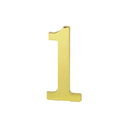 1PCS Metal Door Number with Backing Adhesive 10*6cm House Number Apartment Door Number for Outdoor Hotel Home Mail Box Label 0-9