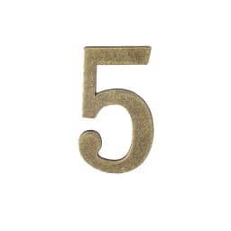 1PCS Metal Door Number with Backing Adhesive 10*6cm House Number Apartment Door Number for Outdoor Hotel Home Mail Box Label 0-9