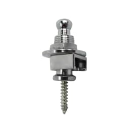 FLEOR Pair of Electric Guitar Strap Locks Skidproof Round Head Straplocks Chrome Guitar Accessories