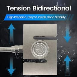 YZC-516C Load Cell S Type 100kg 200kg 300kg 500kg 1T 1.5T 2T Pressure Tension Sensor Made of Aluminum Alloy
