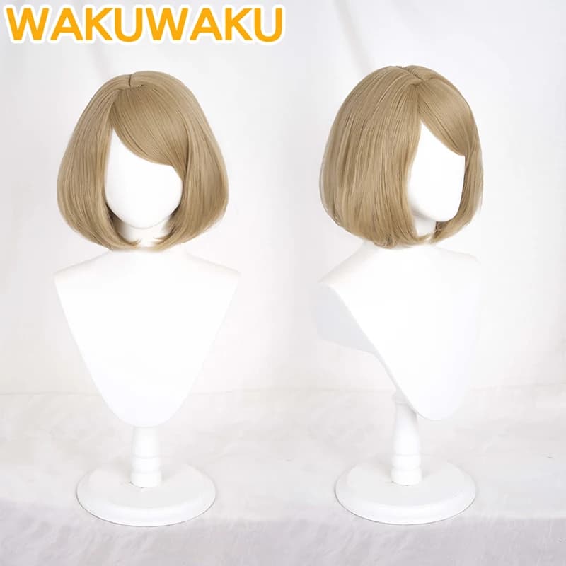 IN STOCK Ashley Grahamm Wig Game Cosplay Wig WakuWaku Ashley Grahamm Short Wig Heat Resistant Women Halloween Wig Free Wig Cap