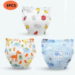 Baby Training Pants Nowborn Bebé Cloth Diaper Reusable Washable Cotton Elastic Waist Cloth Diapers Nappies Underwear