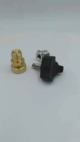 HPA High Pressure Bleed Screw Vent, M10*1 Safety Bleeder Valve 300bar 4500psi for Hand Pump Air Compressor