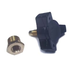 HPA High Pressure Bleed Screw Vent, M10*1 Safety Bleeder Valve 300bar 4500psi for Hand Pump Air Compressor
