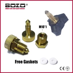 HPA High Pressure Bleed Screw Vent, M10*1 Safety Bleeder Valve 300bar 4500psi for Hand Pump Air Compressor
