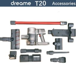 Original Dreame T20 Accessories HEPA Filter Roller Brush Motor Dust Cup Tube Host Main Charging Base
