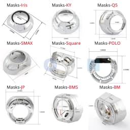 Ronan 40W 3inch Bi-Led Projector Lens 4.3K 6K 2000LUX for H1 H4 H7 9005/9006 Socket Car Headlight Retrofit Upgrade Full Kit
