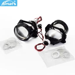Ronan 40W 3inch Bi-Led Projector Lens 4.3K 6K 2000LUX for H1 H4 H7 9005/9006 Socket Car Headlight Retrofit Upgrade Full Kit