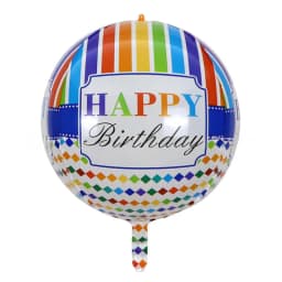 22 Inch New Round Aluminum Transparent 4d Balloon Birthday Theme Party Decoration Balloon Wholesale