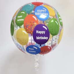 22 Inch New Round Aluminum Transparent 4d Balloon Birthday Theme Party Decoration Balloon Wholesale