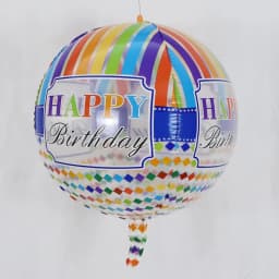22 Inch New Round Aluminum Transparent 4d Balloon Birthday Theme Party Decoration Balloon Wholesale