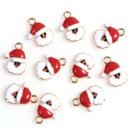 10-80pcs Enamel Christmas Charms Fashion Metal Alloy Xmas Pendant for DIY Jewelry Making Accessories Christmas Decoration