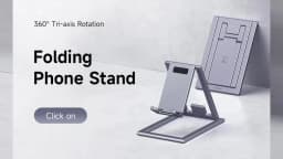 Hagibis Phone Stand Aluminum Cell Phone Adjustable Desk Phone Holder for iPhone 15/16/17 Pro Max SE Tablet Support Mount Stand