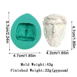 David Goddess Scholar Statue Candle Mould Handicrafts Decoration Tool Aromatherapy Gypsum Epoxy Resin Simple Style Silicone Mold