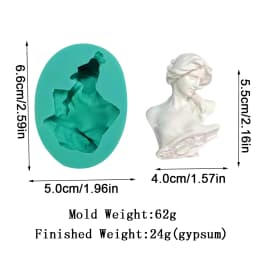 David Goddess Scholar Statue Candle Mould Handicrafts Decoration Tool Aromatherapy Gypsum Epoxy Resin Simple Style Silicone Mold