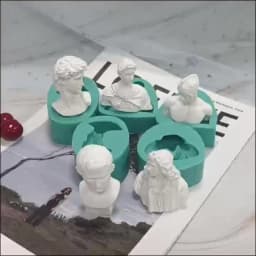 David Goddess Scholar Statue Candle Mould Handicrafts Decoration Tool Aromatherapy Gypsum Epoxy Resin Simple Style Silicone Mold