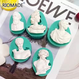 David Goddess Scholar Statue Candle Mould Handicrafts Decoration Tool Aromatherapy Gypsum Epoxy Resin Simple Style Silicone Mold